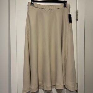 Alfani Soft Beige A-Line Skirt